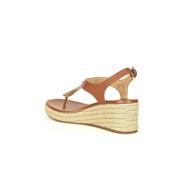 Michael Kors Laney Thong Espadrille Sandals 7.5 Brown MSRP $140 - Picture 2 of 3